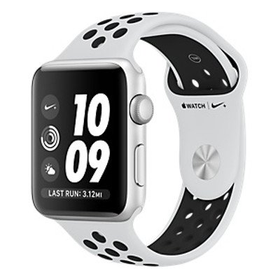Apple Watch Series 3 Nike+ (GPS) Silver Aluminum Case with Pure Platinum-Black Nike Sport Band 38mm