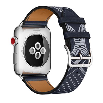 Apple Watch Series 3 Hermes (GPS + Cellular) Stainless Steel Case with Marine Gala Leather Single Tour Eperon d'Or 42mm