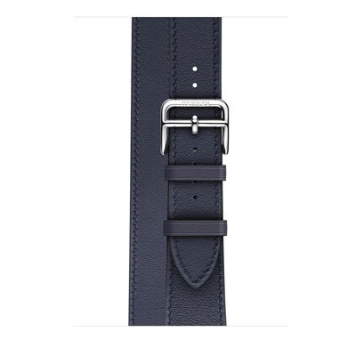 Apple Watch Series 3 Hermes (GPS + Cellular) Stainless Steel Case with Indigo Swift Leather Double Tour 38mm