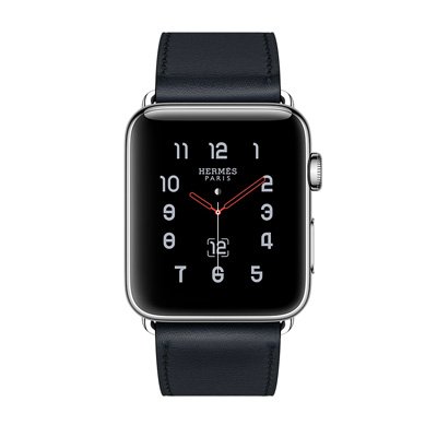Apple Watch Series 3 Hermes (GPS + Cellular) Stainless Steel Case with Indigo Swift Leather Single Tour 42mm