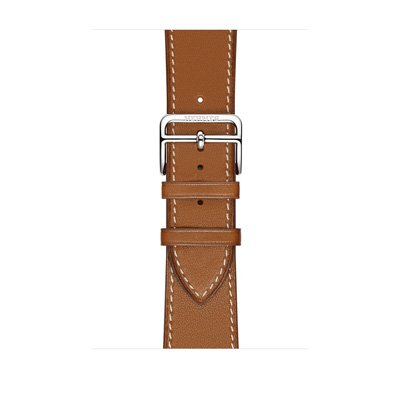 Apple Watch Series 3 Hermes (GPS + Cellular) Stainless Steel Case with Fauve Barenia Leather Single Tour 38mm