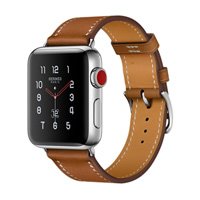 ราคา Apple Watch Series 3 Hermes (GPS + Cellular) Stainless Steel Case with Fauve Barenia Leather Single Tour 38mm