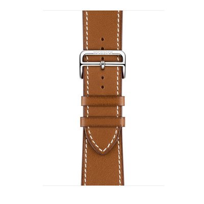 Apple Watch Series 3 Hermes (GPS + Cellular) Stainless Steel Case with Fauve Barenia Leather Single Tour Deployment Buckle 42mm