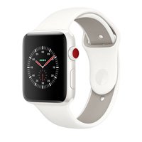 ราคา Apple Watch Series 3 Edition (GPS + Cellular) White Ceramic Case with Soft White-Pebble Sport Band 42mm