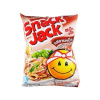 ราคา สแน็คแจ๊ค ขนมถั่วทองอบกรอบ รสลาบหมึก 70กรัม