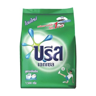 บรีส เอกเซล ผงซักฟอก สูตรเข้มข้น 1500 กรัม (Breeze Excel Extra Speed Green Concentrated Powder Detergent 1500g)