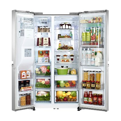 LG ตู้เย็น 2 ประตู Side by Side ขนาด 29.7 คิว รุ่น GR-J297CSBL