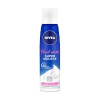 ราคา นีเวีย เพิร์ล ไวท์ ซุปเปอร์ มูส โฟมล้างหน้า 150 มล. (Nivea Pearl White Super Mousse Foam Facial Cleanser 150ml)