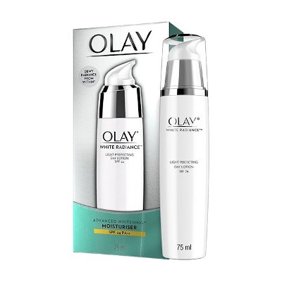 Olay White Radiance Light Perfecting Day Lotion SPF24 75ml (โอเลย์ ไวท์ เรเดียนซ์ ไลท์ เพอร์เฟคติ้ง เดย์ โลชั่น SPF24 75 มล.)