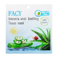 ราคา เฟซี่ อโลเวร่า สเนล ซู้ทติ้ง ทิชชู่มาส์ก 21 กรัม (Facy Aloevera Snail Soothing Tissue Mask 21g)