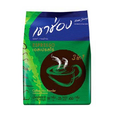 เขาช่องเอสเปรสโซกาแฟปรุงสำเร็จชนิดผง 18กรัม แพค 25ซอง