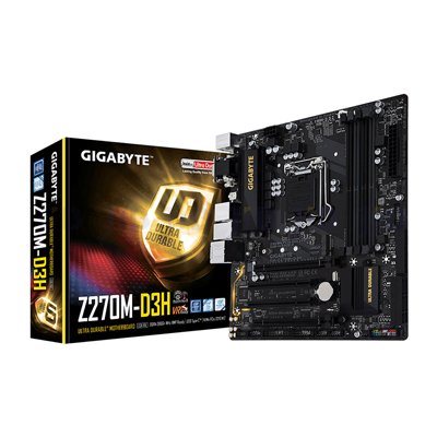 Gigabyte Ultra Durable Motherboard Z270M-D3H