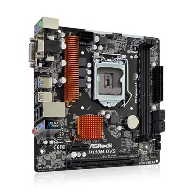ASRock Super Alloy Motherboard H110M-DVS R3.0