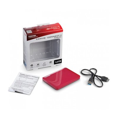 Toshiba Canvio Connect II Portable Hard Drive 1TB รุ่น HDTC810AR3A1