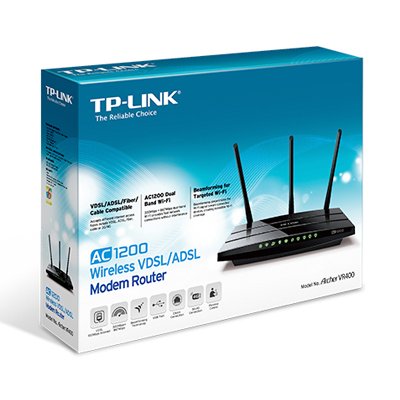TP-Link AC1200 Wireless VDSL-ADSL Modem Router รุ่น Archer VR400