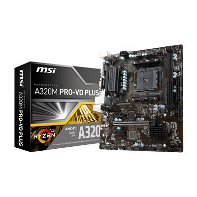 MSI Motherboard A320M PRO-VD PLUS