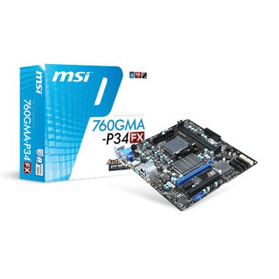 MSI Motherboard 760GMA-P34 (FX)