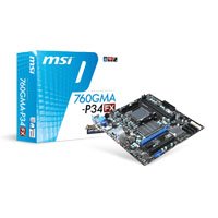 ราคา MSI Motherboard 760GMA-P34 (FX)