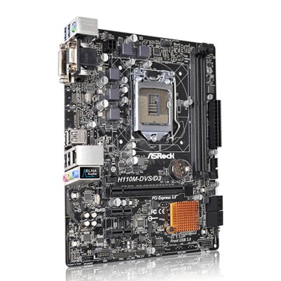 ASRock Super Alloy Motherboard H110M-DVS-D3