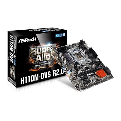 ASRock Super Alloy Motherboard H110M-DVS R2.0
