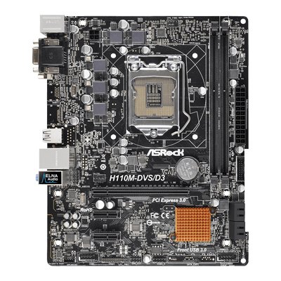 ASRock Super Alloy Motherboard H110M-DVS R2.0