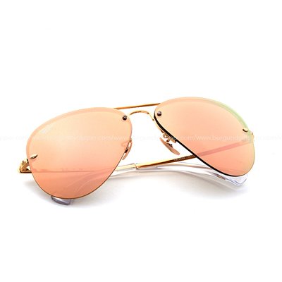 Ray-Ban Rimless Aviator แว่นกันแดด รุ่น RB3449 001-2Y