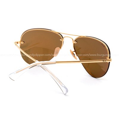 Ray-Ban Rimless Aviator แว่นกันแดด รุ่น RB3449 001-2Y