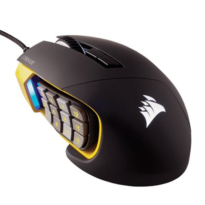 Corsair RGB Optical MOBA-MMO Gaming Mouse รุ่น Scimitar