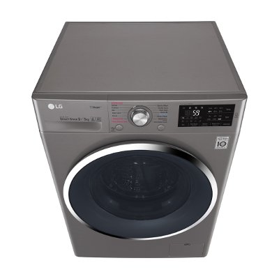 LG เครื่องซักผ้าฝาหน้าระบบ Steam ขนาดซัก 9 กก. อบ 5 กก. รุ่น FC1409D4E