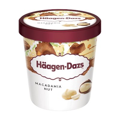 ฮาเก้น-ดาส ไอศกรีมนมผสมแมคคาดาเมียนัต 392 กรัม (Haagen Dazs Macadamia Ice Cream 392g)
