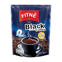 ราคา ฟิตเน่ คอฟฟี่ กาแฟดำปรุงสำเร็จชนิดผง ผสมโคเอนไซม์ คิวเท็น 5 กรัม x 10 ซอง