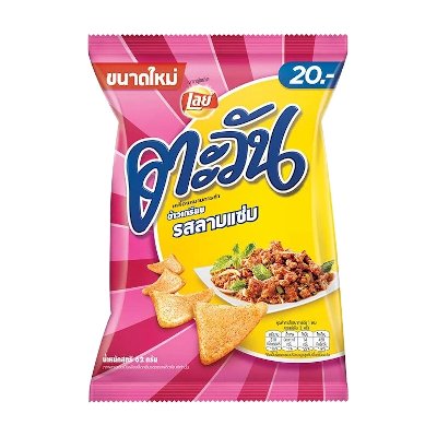 ตะวัน ข้าวเกรียบ รสลาบแซ่บ 62 กรัม