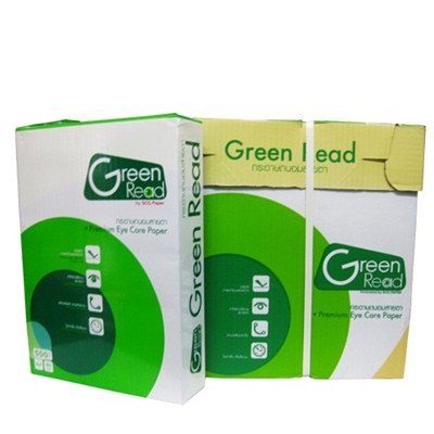 กรีน รีด กระดาษถ่ายเอกสารถนอมสายตา 80 แกรม ขนาด A4 210x297มม. 500 แผ่น