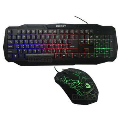 Bosston Rainbow Lighting Combo Mouse + Keyboard รุ่น 836