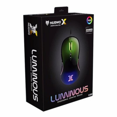 Nubwo Luminous Ergonomic Gaming Mouse รุ่น X30