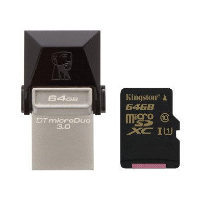 Kingston DataTraveler microDuo 3.0 USB Flash Drive รุ่น DTDUO3 64GB