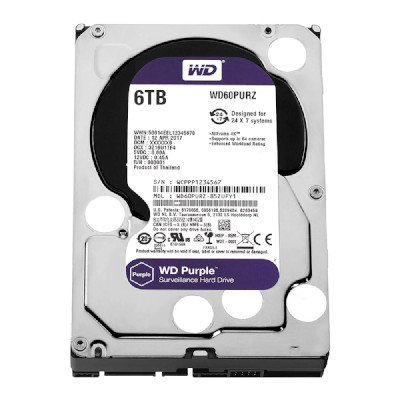 Western Digital WD Purple Surveillance Internal Hard Drive 6TB รุ่น WD60PURZ