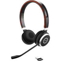ราคา Jabra Bluetooth Headset with Quality Microphone รุ่น Evolve 65 UC Stereo