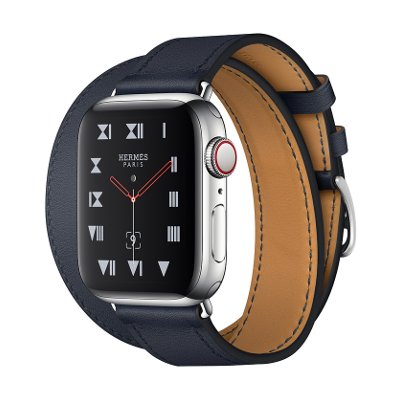Apple Watch Hermes Series 4 Stainless Steel Case Leather Band GPS + Cellular 40mm