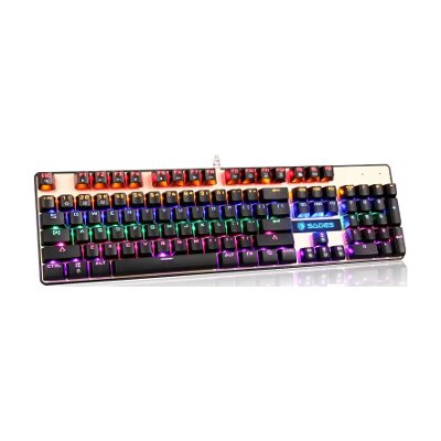 Sades LED Backlit Wired USB Mechanical Gaming Keyboard รุ่น K10