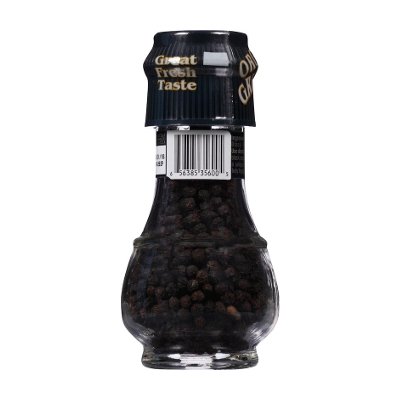 โดรกีเรีย & ออลิเมนทารี่ พริกไทยดำเม็ดบดออร์แกนิค 45 กรัม (Drogheria & Alimentari Organic Grinder Black Pepper Corns Mill 1.58 oz 45g)