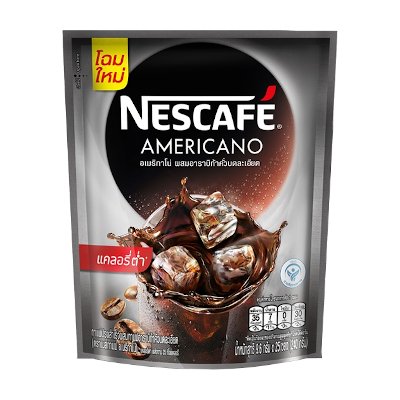 เนสกาแฟ อเมริกาโน่ กาแฟปรุงสำเร็จผสมกาแฟอาราบิก้าคั่วบดละเอียด 9.6 กรัม x 25 ซอง