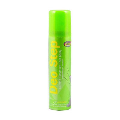 ดีโอ สเตป สเปรย์ดับกลิ่นเท้าและรองเท้า กลิ่นกรีนที 60 มล. (Deo Step Green Tea Comfort Deodorant Foot Spray 60ml)
