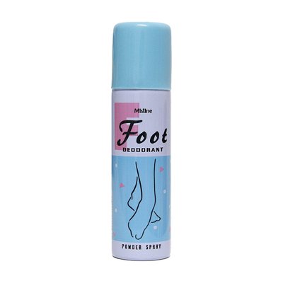 มิสทิน ฟุต ดีโอโดเรนท์ พาวเดอร์ สเปรย์ระงับกลิ่นเท้า 60 มล. (Mistine Foot Deodorant Powder Spray 60ml)