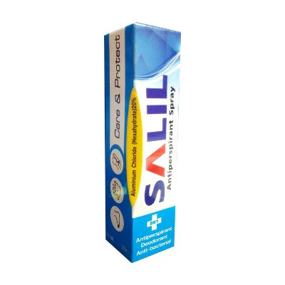Salil สเปรย์ระงับกลิ่นเหงื่อกายรักแร้ มือและเท้า 30 มล. (Salil Antiperspirant Spray 30ml)