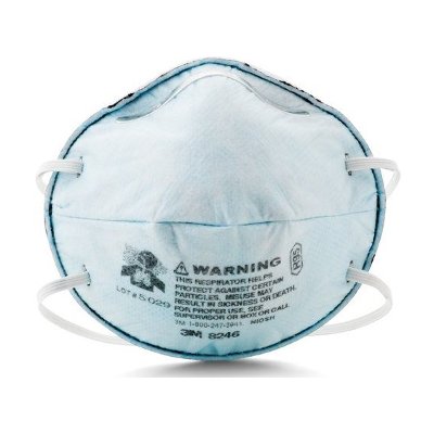 3เอ็ม 8246 มาตรฐาน R95 หน้ากากป้องกันฝุ่นละอองและไอกรดเจือจาง PM 2.5 (3M 8246 R95 Particulate Ag Relief Respirator)