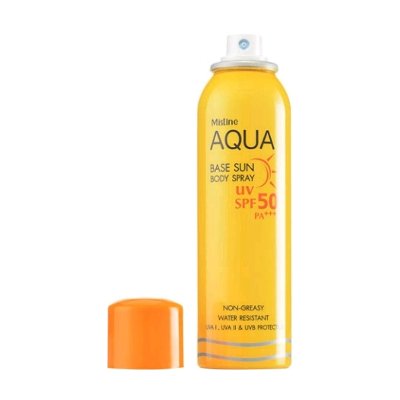 Mistine Aqua Base Sun Body Spray SPF50 PA+++ 100ml (มิสทีน อะควา เบส ซัน บอดี้ สเปรย์ 100มล.)