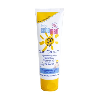 Sebamed Baby Sun Protection Cream SPF50+ 75ml (ซีบาเมด เบบี้ ซัน โพรเทค ครีมกันแดดสำหรับเด็ก 75มล.)