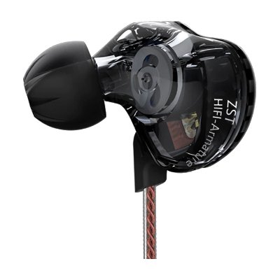 KZ ZST HiFi Armature Dual Driver Detachable Cable Noise Isolating Music Sports In-Ear Earphones