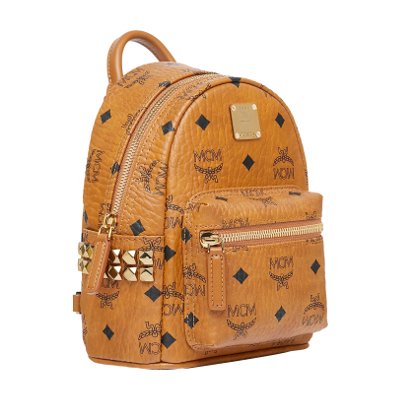 MCM Stark Side Studs Bebe Boo Backpack in Visetos กระเป๋าเป้สะพาย